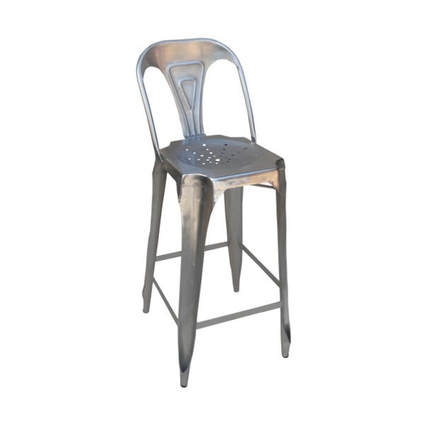 Barová kovová židle Chaise Grey