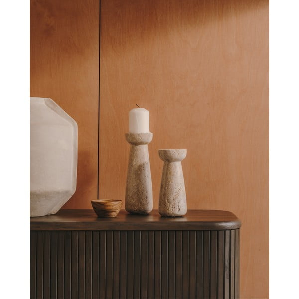 Kamenný svícen na čajovou svíčku Magan – Kave Home-image-1