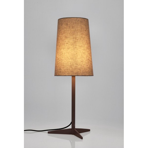 Béžová kovová stolní lampa s textilním stínidlem (výška 60 cm) Assam – Bizzotto-image-1