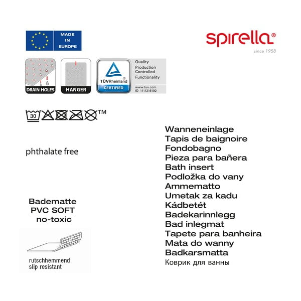 Protiskluzová podložka do vany 40x70 cm Ruby – Spirella-image-4