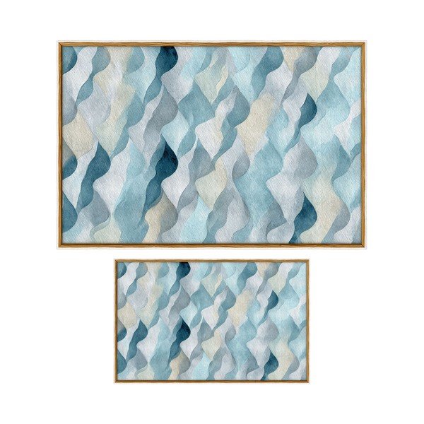 Modré koupelnové předložky v sadě 2 ks 60x100 cm – Foutastic