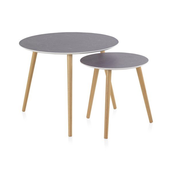 Sada 2 konferenčních stolků Geese Nordic Style Grisso, ⌀ 60 cm