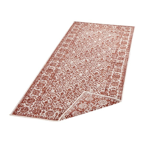 Červený vzorovaný oboustranný koberec vhodný i na ven bougari Curacao, 80 x 150 cm-image-2