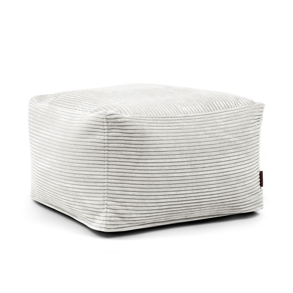 Krémový manšestrový sedací vak Softbox MooG – SLOWDOWN