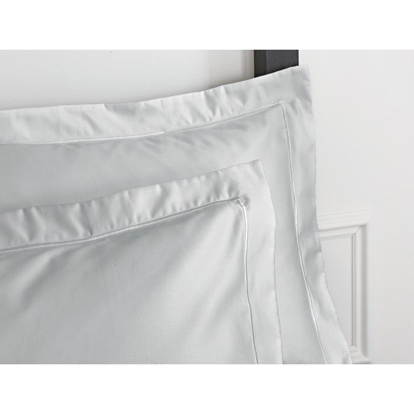 Šedý povlak na polštář z bavlněného saténu Bianca Oxford Luxury, 50 x 75 cm-image-1