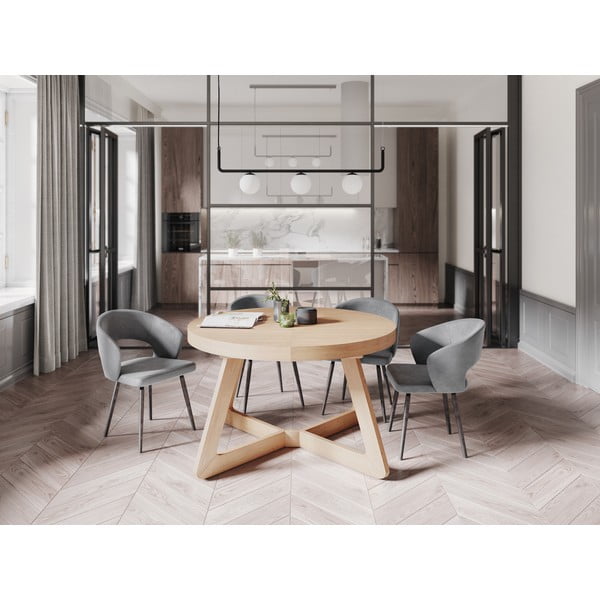 Rozkládací stůl s nohami z dubového dřeva Windsor & Co Sofas Bodil, ø 130 cm-image-1