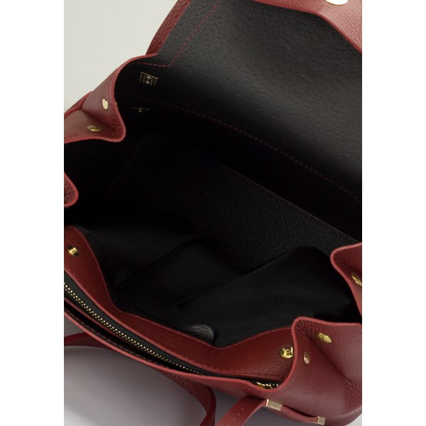Kožená kabelka Lisa Minardi 5133 Bordo-image-1