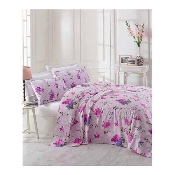 Lehký přehož přes postel Lilac, 200 x 235 cm