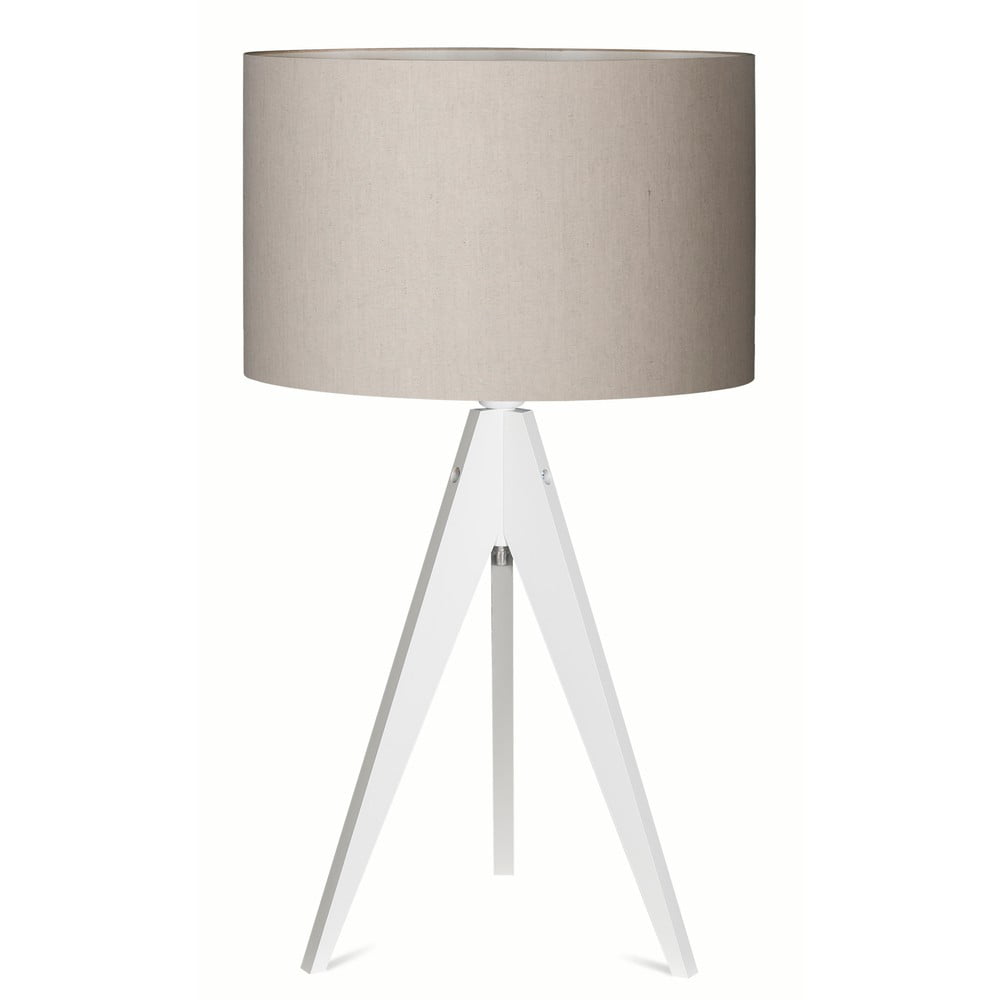 Stolní lampa Artist Grey/White, 65x33 cm