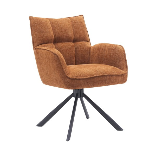 Oranžová čalouněná jídelní křesla v sadě 2 ks Marilla – Unique Furniture-image-3