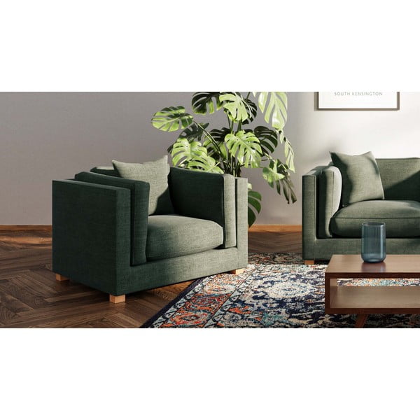 Zelené relaxační křeslo Pomo – Ame Yens-image-3