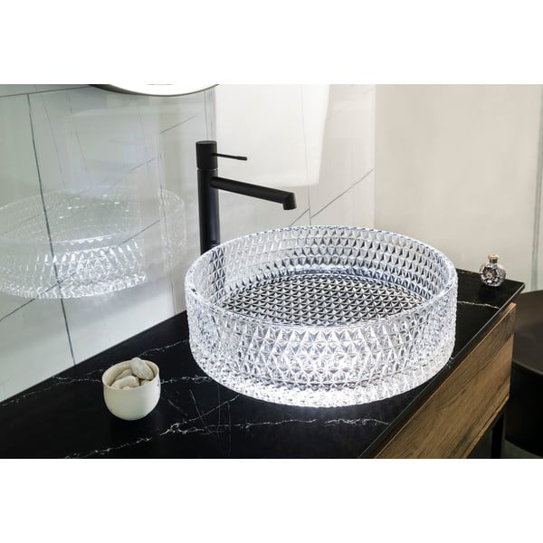 Skleněné kulaté umyvadlo ø 39,5 cm Maragua – Sapho-image-2