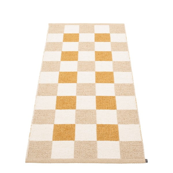 Okrově žluto-béžový vnitřní a venkovní běhoun 70x160 cm Pix Vanilla Ochre – Pappelina