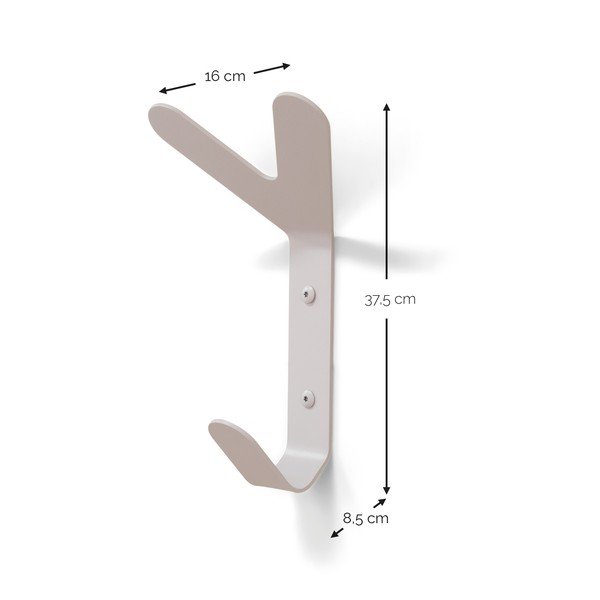 Taupe nástěnný ocelový háček Frondo – Spinder Design-image-4