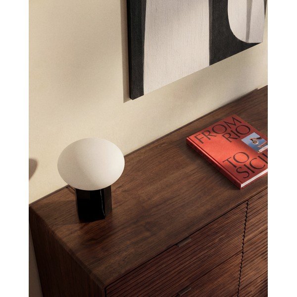 Komoda v dekoru ořechu v tmavě přírodní barvě 120x75x50 cm Norlen – Kave Home-image-1