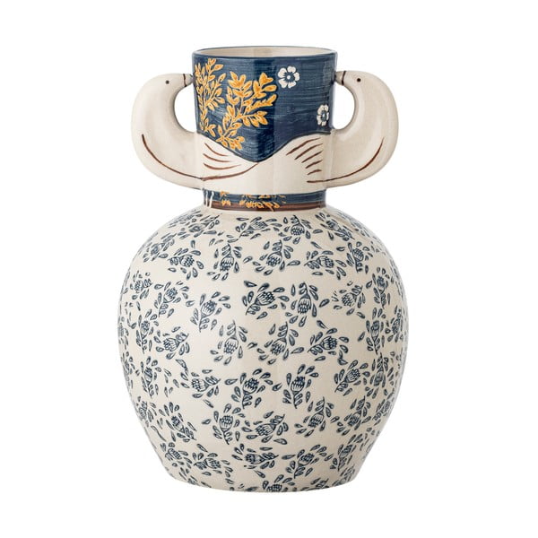 Ručně malovaná váza z kameniny (výška 23,5 cm) Hezha – Bloomingville-image-3