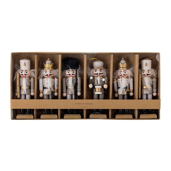 Dřevěné vánoční ozdoby v sadě 6 ks 13 cm Nikita – Bloomingville-image-2