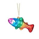 Skleněná ručně vyrobená vánoční ozdoba 7 cm Rainbow Trout – Sass & Belle