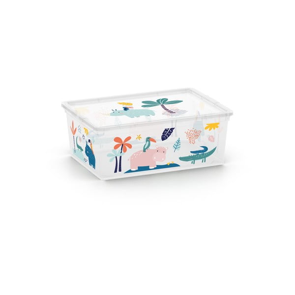 Bílý plastový dětský úložný box 37x26x15 cm C Box Style – KIS