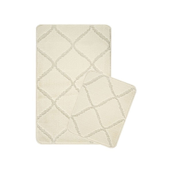 Krémové koupelnové předložky v sadě 2 ks 50x80 cm Cizgili – Foutastic