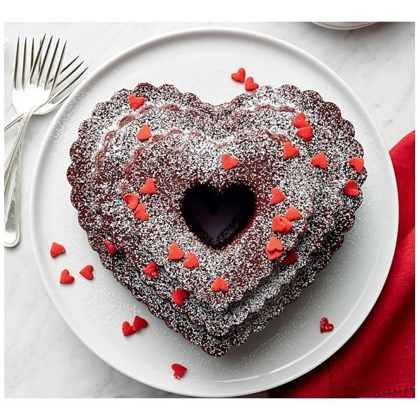 Forma na bábovku v karamelové barvě Nordic Ware Heart, 2,8 l-image-3