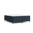 Tmavě modrá boxspring postel s úložným prostorem 200x200 cm Araya – Maison de Rêve