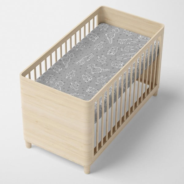 Dětské bavlněné prostěradlo Moshi Moshi Best Buddies, 60 x 120 cm-image-1