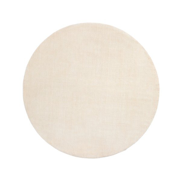 Krémový kulatý koberec ø 200 cm Empuries – Kave Home