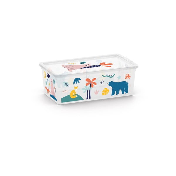 Bílý plastový dětský úložný box 34x19x12 cm C Box Style – KIS