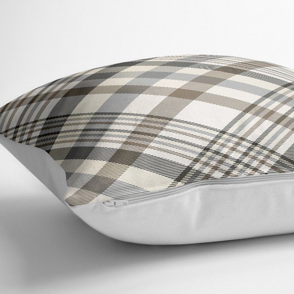 Povlak na polštář s příměsí bavlny Minimalist Cushion Covers Checkered, 70 x 70 cm-image-1