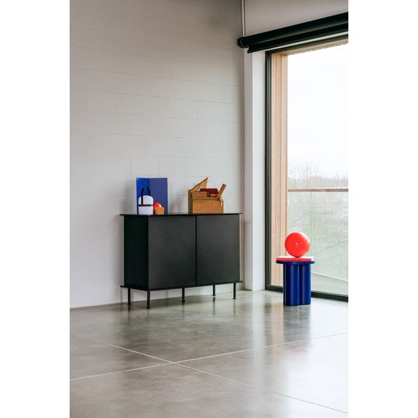 Černá komoda s dírou na kabely 120x88x50 cm Suumo – noo.ma-image-1