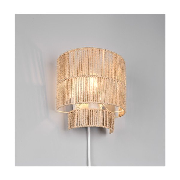 Nástěnné svítidlo na USB v přírodní barvě Satna – Reality-image-1