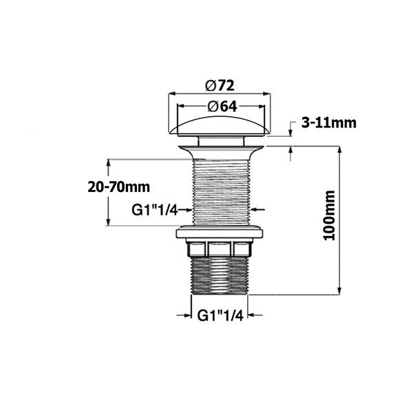 Umyvadlová výpusť Infinity – Sapho-image-2