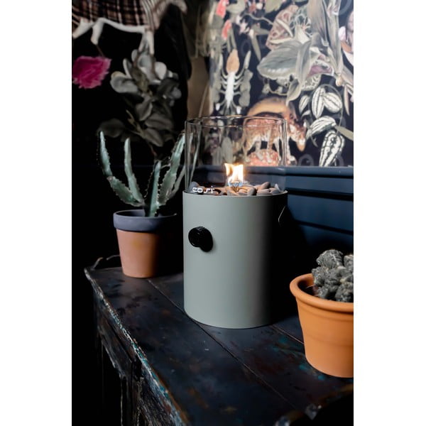 Olivově zelená plynová lampa Cosi Original, výška 30 cm-image-4