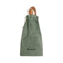 Látkový vak na chléb s příměsí lnu Really Nice Things Bag Green Moss, výška 42 cm