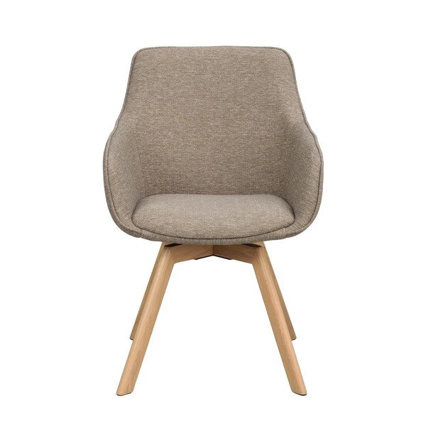 Béžová čalouněná jídelní křesla v sadě 2 ks Alison – Rowico-image-3