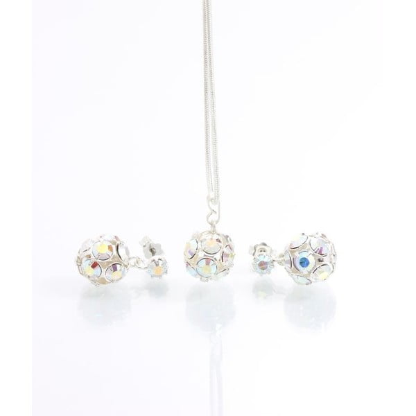 Set náhrdelníku a náušnic se Swarovski krystaly Yasmine Multi-image-2
