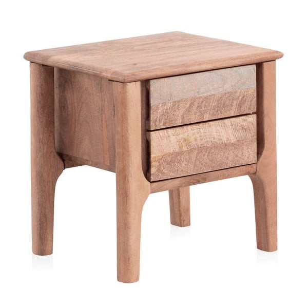 Noční stolek z mangového dřeva v přírodní barvě Bella – Geese-image-2