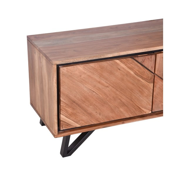 TV stolek z masivu akácie v přírodní barvě 150x51x40 cm Ambala – Interia Home & Living-image-4