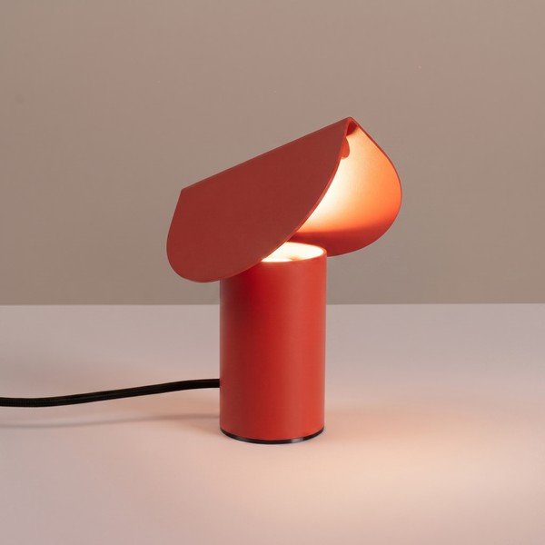 Červená hliníková LED stolní lampa (výška 15 cm) BISCUIT – Thoro-image-2