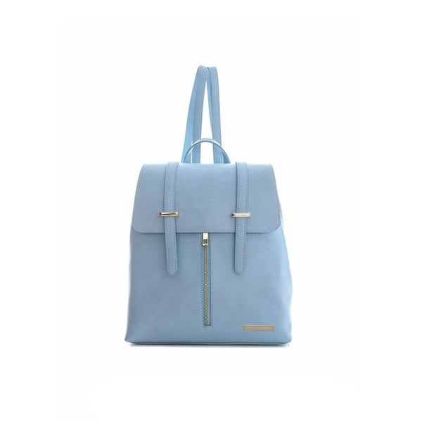 Světle modrý kožený batoh Sofia Cardoni Tefe