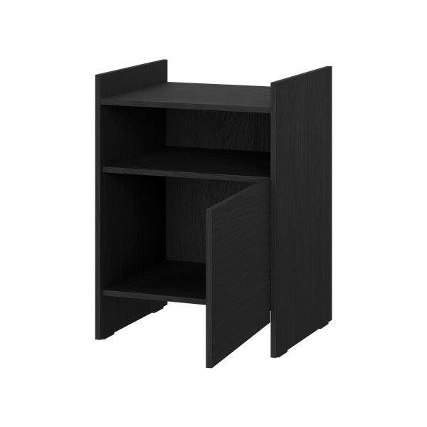 Černý noční stolek s poličkami Toopt – noo.ma-image-2