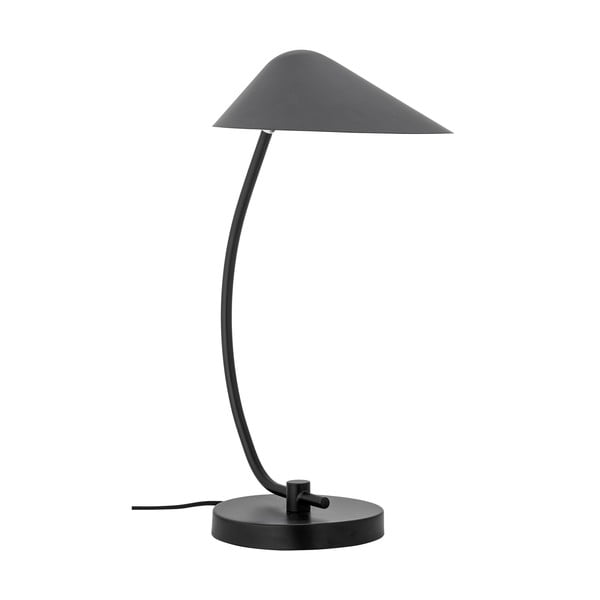 Černá stolní lampa s kovovým stínidlem (výška 50 cm) Nisella – Bloomingville