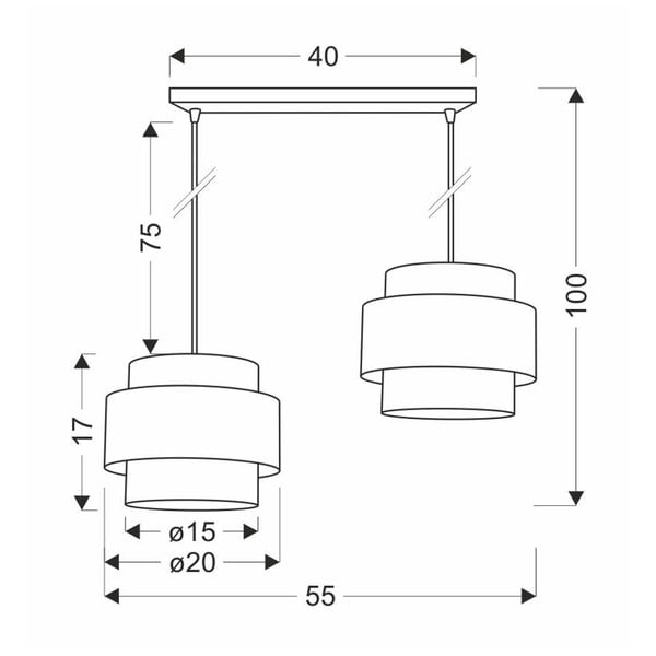 Závěsné svítidlo s ratanovým stínidlem v bílo-přírodní barvě ø 20 cm Rattan – Candellux Lighting-image-2