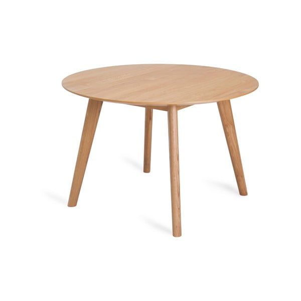 Kulatý jídelní stůl v dekoru dubu ø 115 cm Rho – Unique Furniture