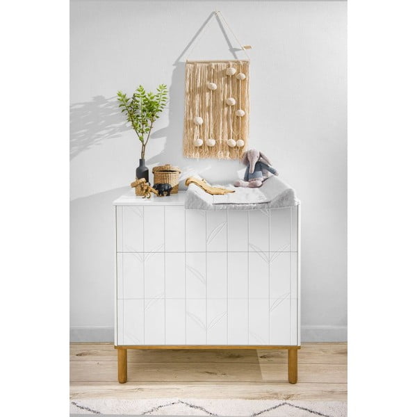 Bílá dětská komoda BELLAMY Toteme Botanic-image-1