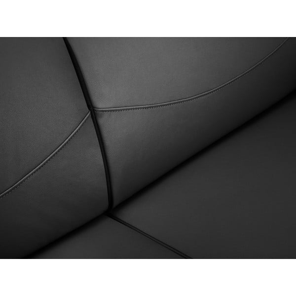 Tmavě šedá kožená pohovka Windsor & Co Sofas Neso, 175 x 90 cm-image-1
