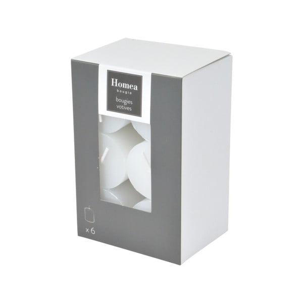 Svíčky v sadě 6 ks doba hoření 6 h – Homéa-image-1