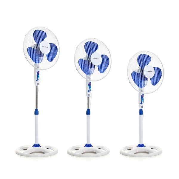 Bílý ventilátor na podstavci InnovaGoods, ø 40 cm-image-2