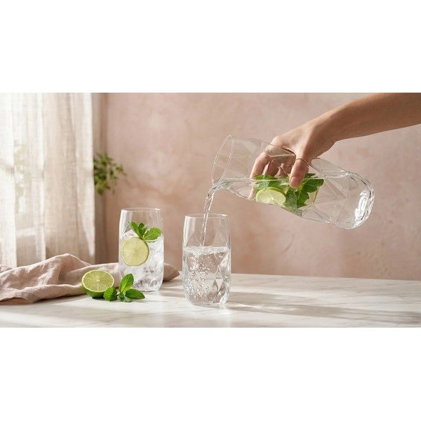 Sklenice v sadě z borosilikátového skla 6 ks 400 ml Geo – Vialli Design-image-4